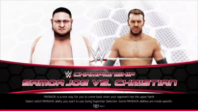 Christian vs Samoa Joe (WWE 2K19)
