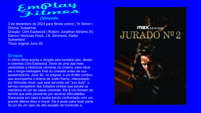 Jurado Nº 2 (2024) Dir Clint Eastwood # Drama, Suspense