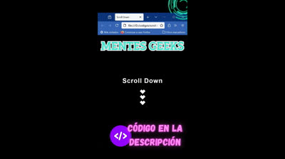 Cómo crear flechas animadas con HTML y CSS para indicar scroll