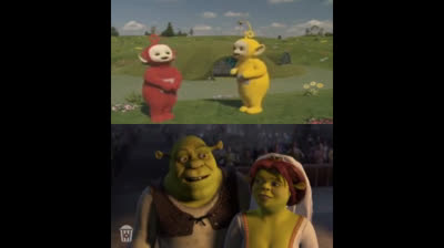 Shrek and Teletubbies